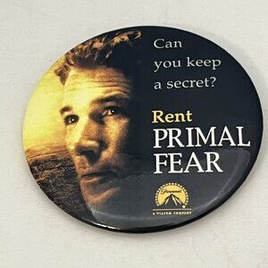 Vintage 1996 Priam Fear Movie Promotional Button Richard Gere